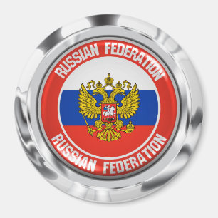 Rundes Emblem Russlands Magnet