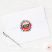 Rundes Emblem Russlands Runder Aufkleber (Umschlag)