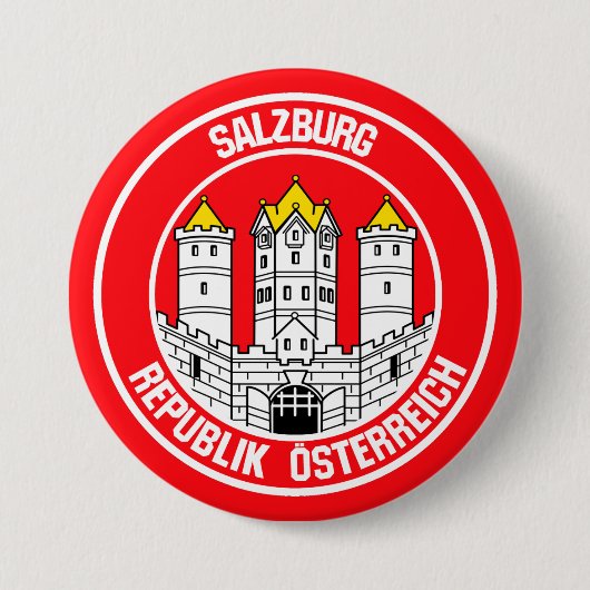 Rundes Emblem Salzburgs Button (Vorderseite)