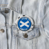 Rundes Emblem Schottlands Button (Beispiel)