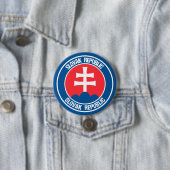 Rundes Emblem Slowakei Button (Beispiel)