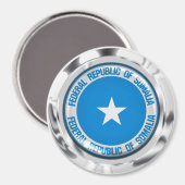 Rundes Emblem Somalias Magnet (Vorderseite/Rückseite)