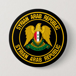 Rundes Emblem Syriens Button