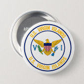 Rundes Emblem United States Virgin Islands Button (Vorne & Hinten)