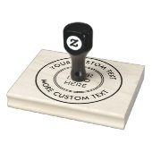 Rundes Firmenlogo mit individuellem Text - Stempel (Stempel)