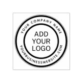 Rundes Firmenname und URL-Logo-Vorlage Gummistempel (Prägung)