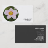 Rundes Foto - Anemone Visitenkarte (Vorne/Hinten)