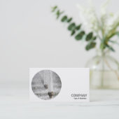 Rundes Foto - Brunnen Visitenkarte (Stehend Vorderseite)