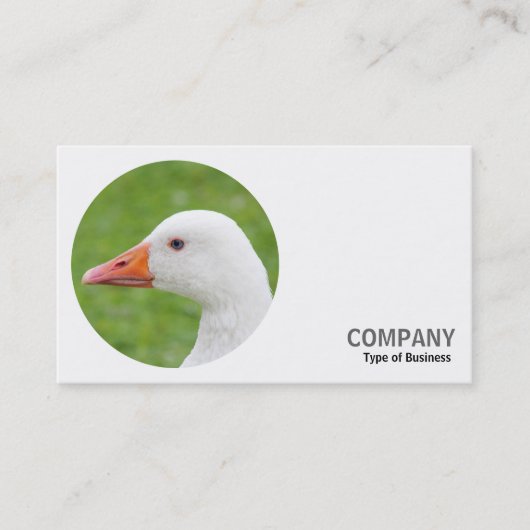 Rundes Foto - Emden Gans Visitenkarte (Vorderseite)