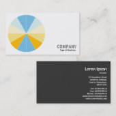 Rundes Foto - Farbsegmente 04 Visitenkarte (Vorne/Hinten)