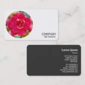 Rundes Foto - Kalanchos Visitenkarte (Vorne/Hinten)