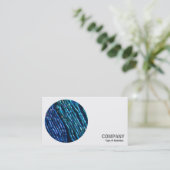 Rundes Foto - Perlenschnecken Visitenkarte (Stehend Vorderseite)