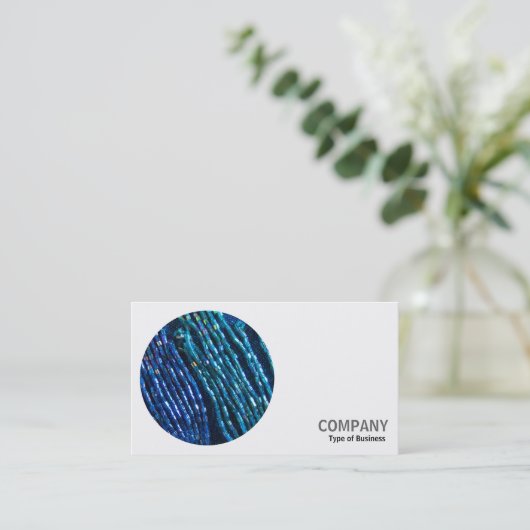 Rundes Foto - Perlenschnecken Visitenkarte (Stehend Vorderseite)