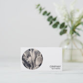 Rundes Foto - Pinsel Visitenkarte (Stehend Vorderseite)