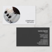 Rundes Foto - Schauspiel Visitenkarte (Vorne/Hinten)