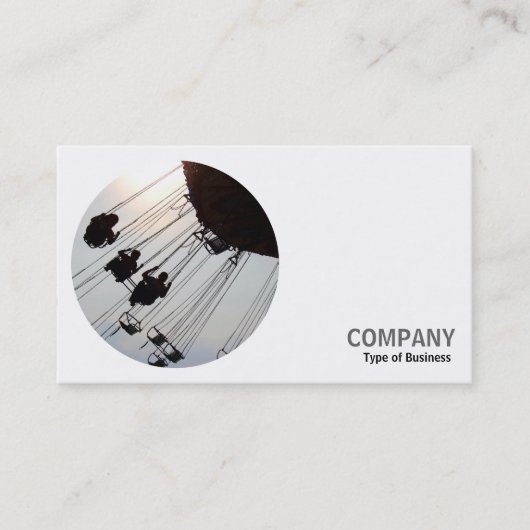 Rundes Foto - Schauspiel Visitenkarte (Vorderseite)