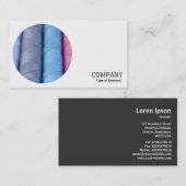 Rundes Foto - Threadrollen Visitenkarte (Vorne/Hinten)