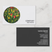 Rundes Foto - Tulissen Visitenkarte (Vorne/Hinten)