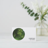 Rundes Foto - Wälder Visitenkarte (Stehend Vorderseite)