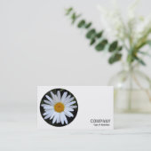 Rundes Foto - Weißer Abend 01 Visitenkarte (Stehend Vorderseite)