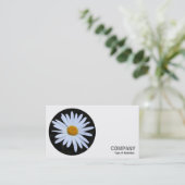 Rundes Foto - Weißer Abend 02 Visitenkarte (Stehend Vorderseite)