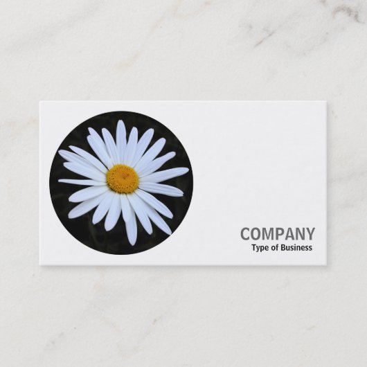 Rundes Foto - Weißer Abend 02 Visitenkarte (Vorderseite)