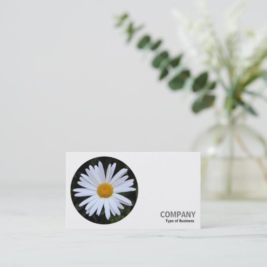 Rundes Foto - Weißes Abendmahl 04 Visitenkarte (Stehend Vorderseite)