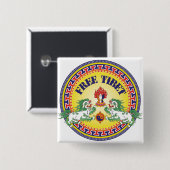 Rundes freies Tibet Button (Vorne & Hinten)