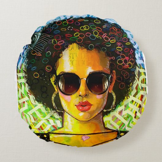 Rundes Kissen (Vorderseite)