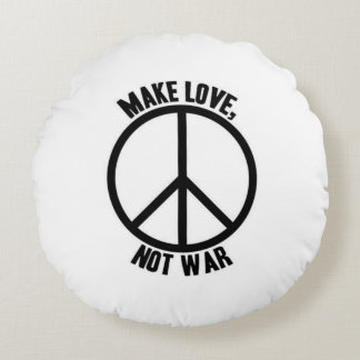 Rundes Kissenschwarzes u. -WEISS Kissen