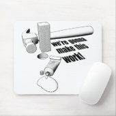 Rundes Loch der quadratischen Klammer Mousepad (Mit Mouse)