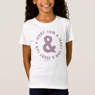 Rundes Logo 10 Toms und Jerry T-Shirt