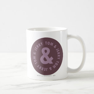 Rundes Logo 9 Toms und Jerry Kaffeetasse