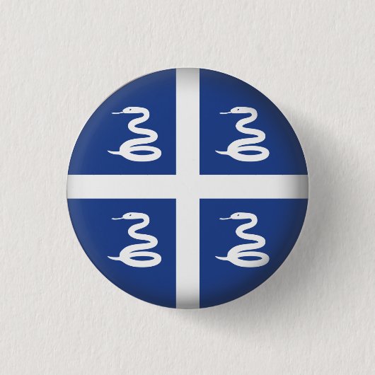 Rundes Martinique Button (Vorderseite)