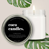 Rundes, modernes Kerzensiegel Runder Aufkleber