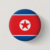 Rundes Nordkorea Button (Vorderseite)