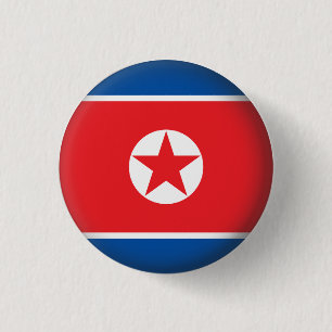 Rundes Nordkorea Button