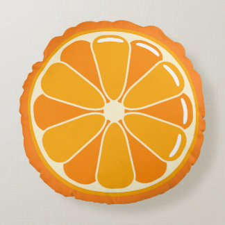 Rundes orange Scheibe-Kissen Kissen