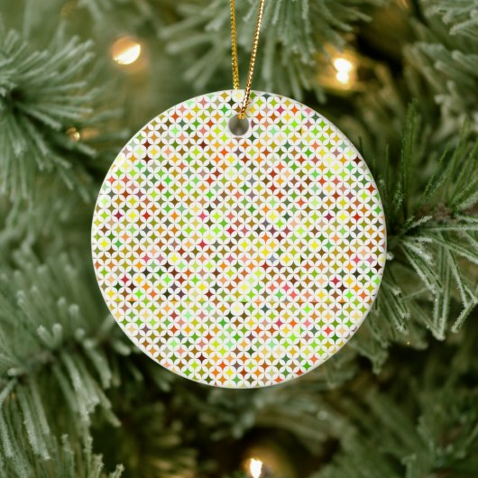 Rundes Ornament mit einem geometrischen Muster (Baum)