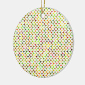 Rundes Ornament mit einem geometrischen Muster (Links)