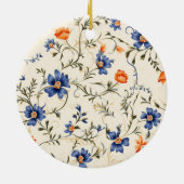 Rundes Ornament mit einer goldenen Schnur (Hinten)