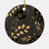 Rundes Ornament mit schwarzem Hintergrund (Vorne)