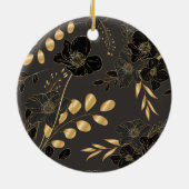 Rundes Ornament mit schwarzem Hintergrund (Hinten)