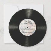 Rundes personalisiertes Foto-Save-the-Date mit Sch Save The Date (Rückseite)