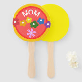 Rundes Programm Baby Shower Handventilatoren Fächer (Vorne und Hinten)