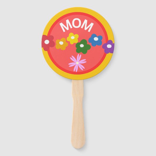 Rundes Programm Baby Shower Handventilatoren Fächer (Vorderseite)