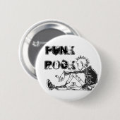 Rundes Punkfelsen-Genre-Button Button (Vorne & Hinten)