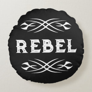 Rundes Rebell-Tattoo-Kunst-Wurfkissen-Design Kissen