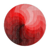 Rundes Rot zwängt Glasschneiden-Brett Schneidebrett (Vorderseite)