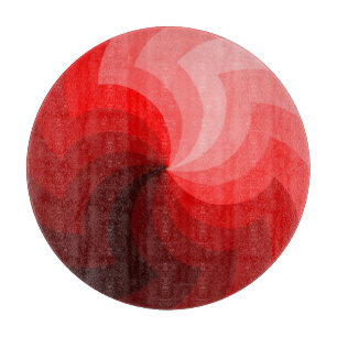 Rundes Rot zwängt Glasschneiden-Brett Schneidebrett